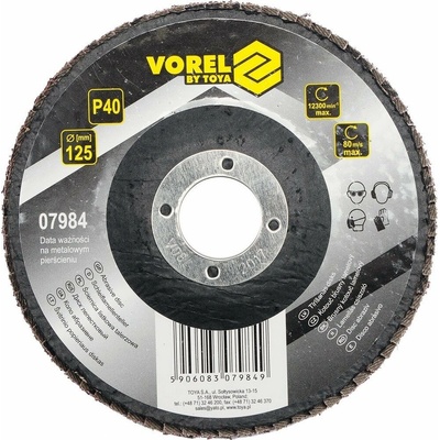 Brusný kotouč Vorel Kotouč brusný lamelový 125 mm P60 (5906083079856)