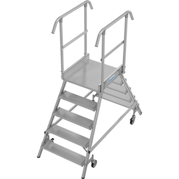KRAUSE Мобилна платформена стълба с колела и двустранен достъп Krause, 2x5 (07821096) (07821096)