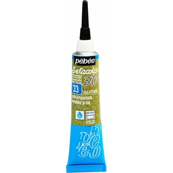 Pébéo Setacolor 3D Glitter 20 ml 33 gold powder