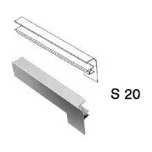 Aluris Boční krytka PŘEDOMÍTKOVÁ pro parapet venkovní hliníkový okapnice 40 mm