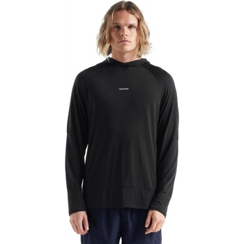 merino mikina kapuce ICEBREAKER Cool-Lite LS Hoodie Black