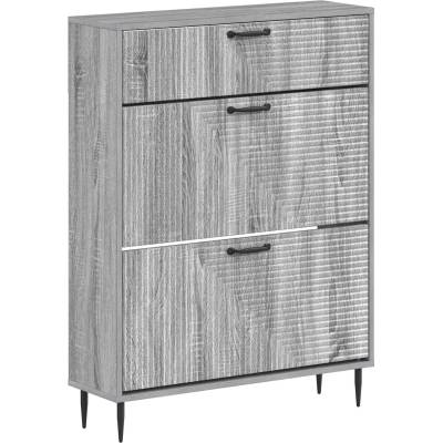 vidaXL Шкаф за обувки HAARLEM 78 x 24 x 103 см Инженерна дървесина (896881)