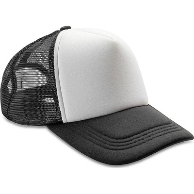 Result Headwear Detroit ½ Mesh Truckers ČIERNA/BIELA