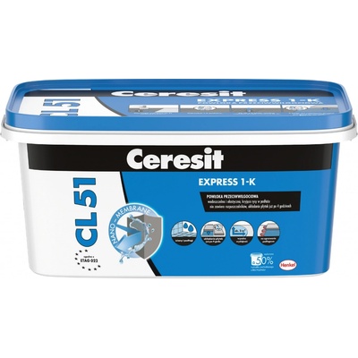 CERESIT CL 51 EXPRESS 1-K jednosložková hydroizolace 2 kg, 2 kg
