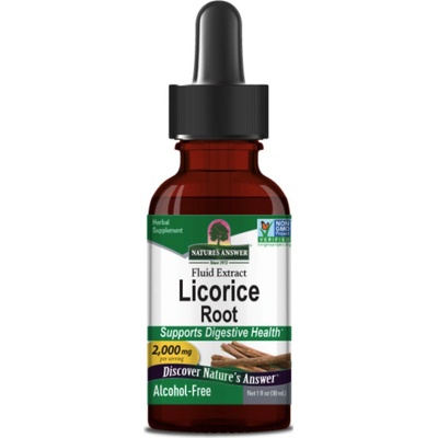 Nature's Answer Sladké drievko tekutý extrakt bez alkoholu 2000 mg 30 ml