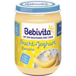 Bebivita БИО дует йогурт с плодове и банан 190г
