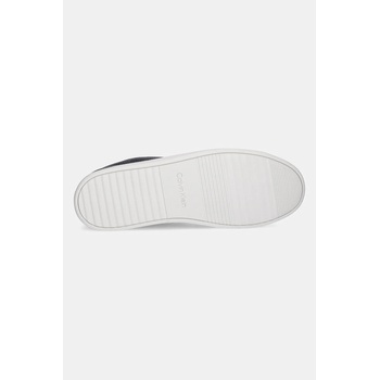 Calvin Klein Jeans Кожени маратонки Calvin Klein Jeans LOW PROFILE CUPSOLE TMB LTH мъжки в черно YM0YM01331 (YM0YM01331)
