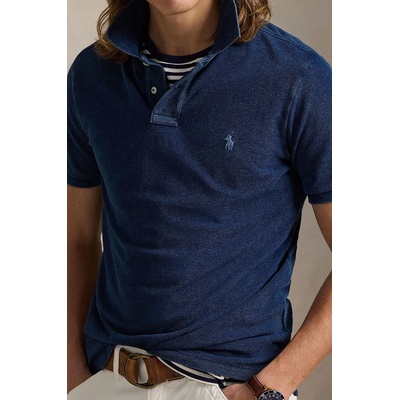 Ralph Lauren Памучна тениска с яка Polo Ralph Lauren в синьо с изчистен дизайн 710970582 (710970582)