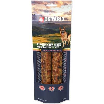OntarioŽvýkací rolka velká Protein Hovězí 25,4 cm 2 kusy
