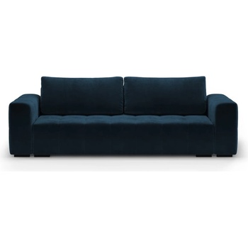 Milo Casa Тъмносин кадифен разтегателен диван Luca - Milo Casa (MIL_3SF_46_F1_LUCA6)