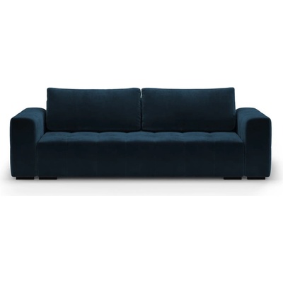Milo Casa Тъмносин кадифен разтегателен диван Luca - Milo Casa (MIL_3SF_46_F1_LUCA6)