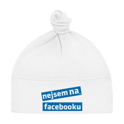 Dětská čepice s uzlem Nejsem na facebooku