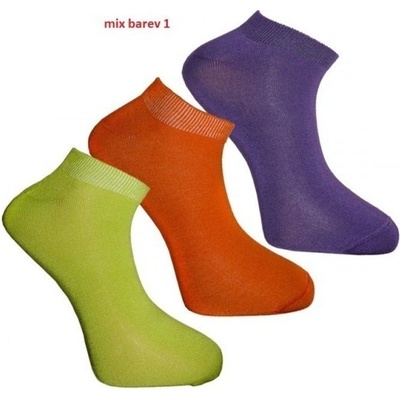 Bambox SNEAKER ONE nízké barevné bambusové ponožky Mix barev 1