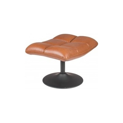 Dutchbone Podnožka otočná DUTCHBONE BAR, ekokůže hnědá vintage