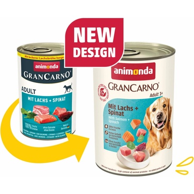 Animonda Gran Carno Adult Losos & Špenát 400 g