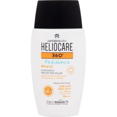 Heliocare 360° Pediatrics Mineral SPF50+ водоустойчив слънцезащитен продукт за чувствителна и атопична кожа 50 ml