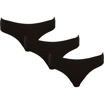 Nedeto Комплект от три - дамски бикини Nedeto black Nedeto | Cheren | ЖЕНИ | S