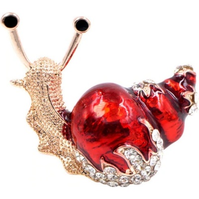 Amparo Miranda Brošňa slimáčik BR20163 Gold-Red