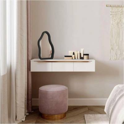 Alfaram Kosmetické zrcátko v černém rámu z MDF STONE PETITE 25x35