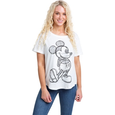 Disney Тениска Disney Women's Regular Fit T-Shirt - White