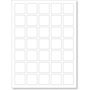 CDRmarket Самозалепващи етикети 30 x 30 mm, 54 етикети, A4, 100 листа (R0ECO.3030)