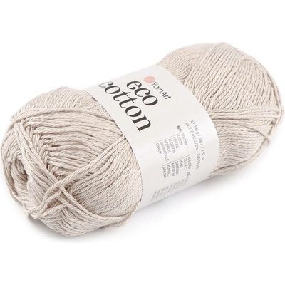 Pletací příze Eco-Cotton 100 g Varianta: 10 (768) béžová, Balení: 1 ks 55046/138279/263234