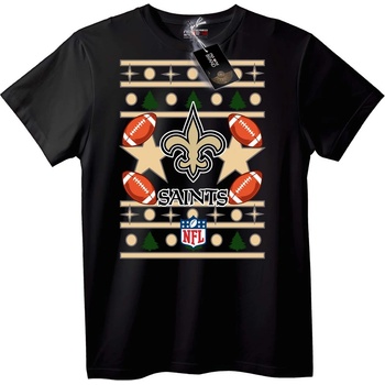NOONEBRAND Тениска New Orleans Saints NFL Грозен Пуловер - 2XL, White