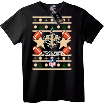 NOONEBRAND Тениска New Orleans Saints NFL Грозен Пуловер - 2XL, White