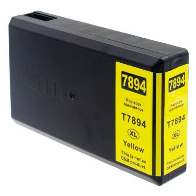 Compatible Epson T7894 касета с мастило, жълта