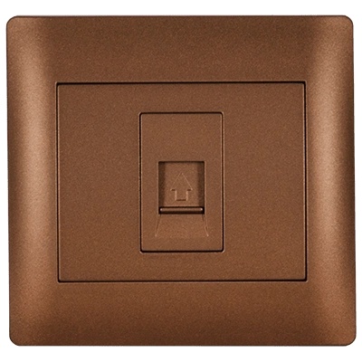 ELMARK Rhyme ТЕЛЕФОНЕН КОНТАКТ КАФЕ МЕТАЛИК (11266)