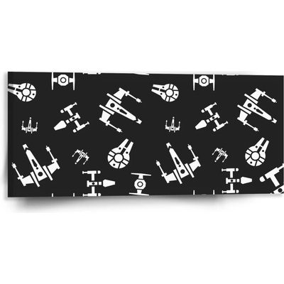 Sablio Obraz Star Wars Vesmírne lode Pattern - 110x50 cm