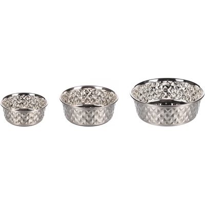 Flamingo метална купа - спребриста S - 500 мл