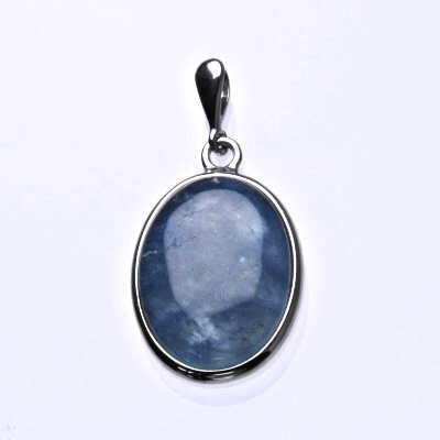 Čištín Stříbrný přívěsek přírodní akvamarín P 1493