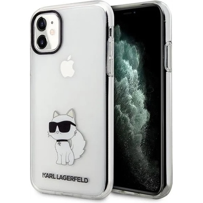 KARL LAGERFELD Кейс Karl Lagerfeld KLHCN61HNCHTCT за iPhone 11 / XR 6.1"", прозрачен, твърд, Ikonik Choupette (KF001584-0)