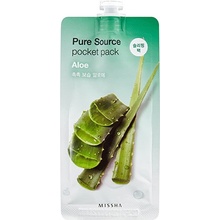 Missha Pure Source Pocket Pack Aloe noční hydratační maska s aloe vera 10 ml