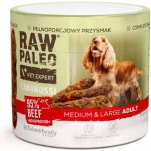 VetExpert RAW PALEO Cabanossi Beef Medium Large - пълноценно лакомство с наденица за кучета, 100 гр, Vet Expert - Полша