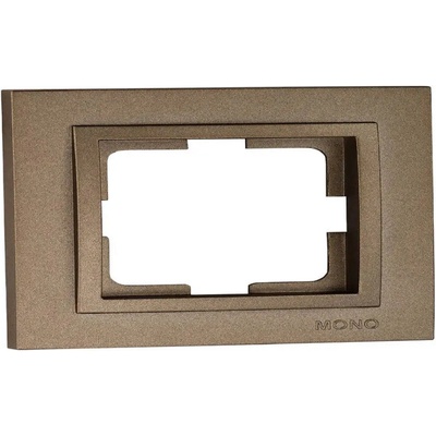Mono Electric РАМКА ЗА ДВОЕН КОНТАКТ БРОНЗ mono despina (8680453014872)