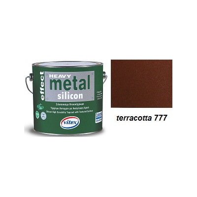 Vitex Heavy Metal Silicon Effect - štrukturálna kováčska farba 777 Terracotta 0,75L 0583
