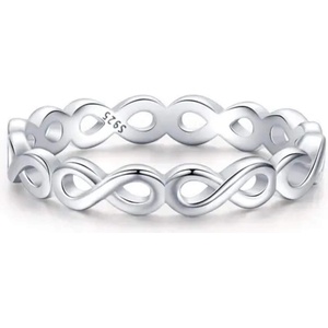 Silenti Jewelry Сребърен пръстен "Безграничност" - 5 - 49мм (15.6мм диам. )