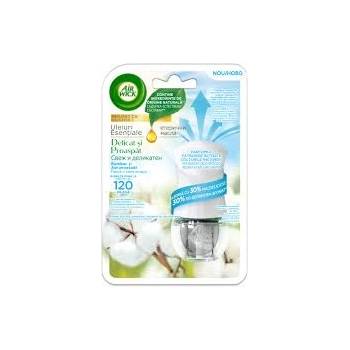 Air Wick Електрически ароматизатор машинка+пълнител Air Wick Essential Oils с етерични масла 19мл - Cotton & Crisp Air (3657)