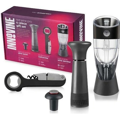 Innovine Sada na víno Innovine, 4 ks (vakuová pumpa, otvírák, areátor)