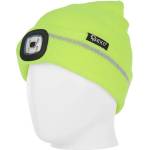 GEKO Зимна шапка с led челник и отразяваща лента (жълта) 63120 (g90406)
