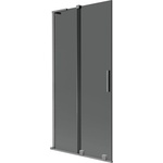 Mexen Velar L параван за вана, плъзгащ се, двукрилен, 90 x 150 см, графит, gun metal - 896-090-003-41-95 (896-090-003-41-95)