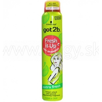 Schwarzkopf Got2b Fresh it Up suchý šampón Extra Fresh 200 ml