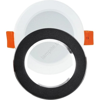 Polux Led Лампа за вграждане zoe led/4, 8w/230v черна (sa1775)