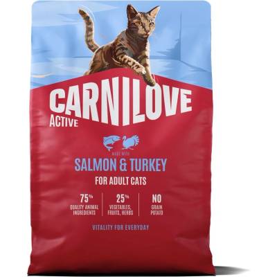 CARNILOVE Active Cat Сьомга и пуйка за възрастни котки 2 кг