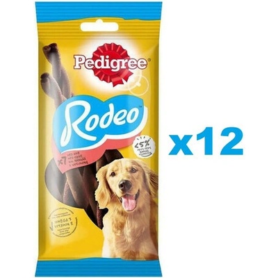 PEDIGREE Rodeo hovädzia maškrta pre psov 12 x 122 g