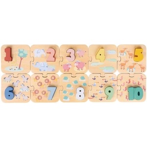 New Classic Toys Puzzle - Уча се числата - сафари (CLAS_10519)