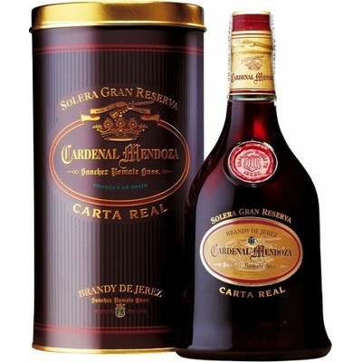 Cardenal Mendoza Carta Real Brandy de Jerez 40% 0,7 l (tuba)