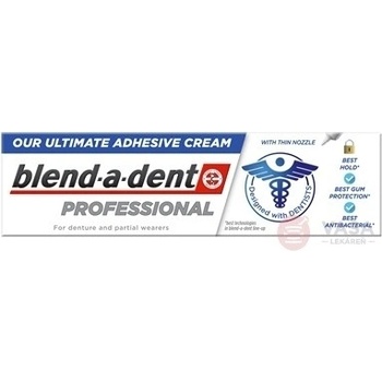 Bled-A-Dent Professional Fixačný krém na zubné protézy s tenkou tryskou 40 g